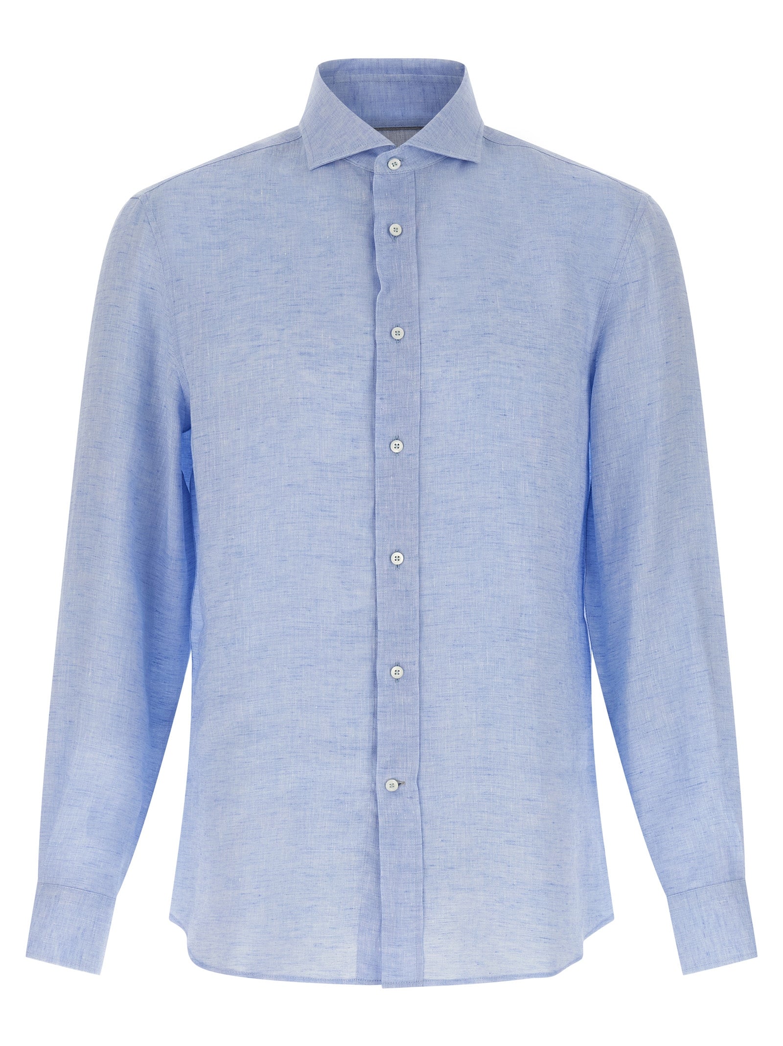 Breathable Mélange Linen Shirt for Everyday Comfort