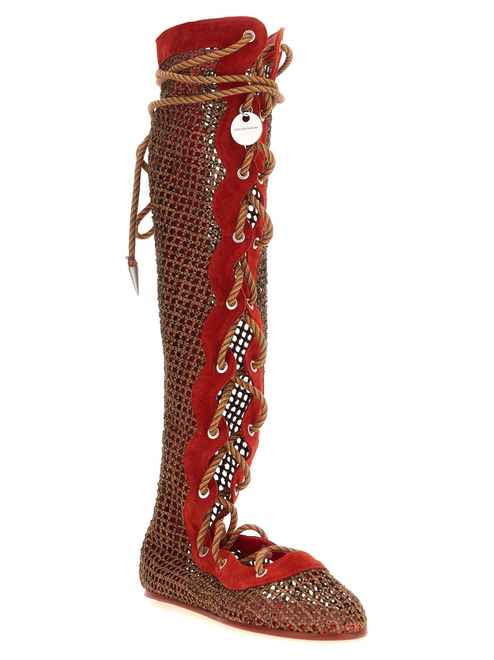 Breathable Mesh Suede Lace-Up Boots for Comfort