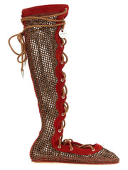 Breathable Mesh Suede Lace-Up Boots for Comfort