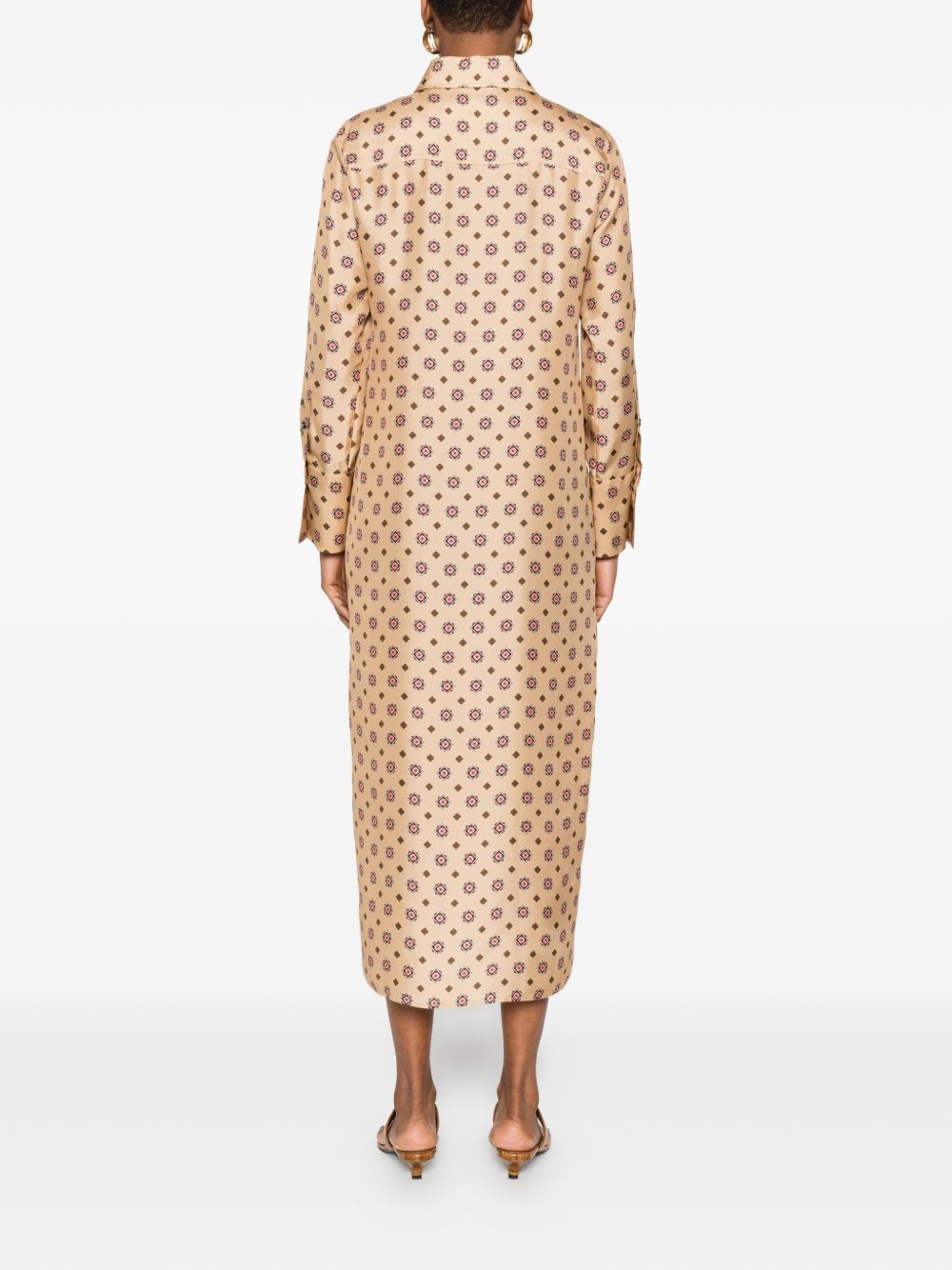 Breathable Silk Button-Front Chemisier Dress for Everyday Comfort