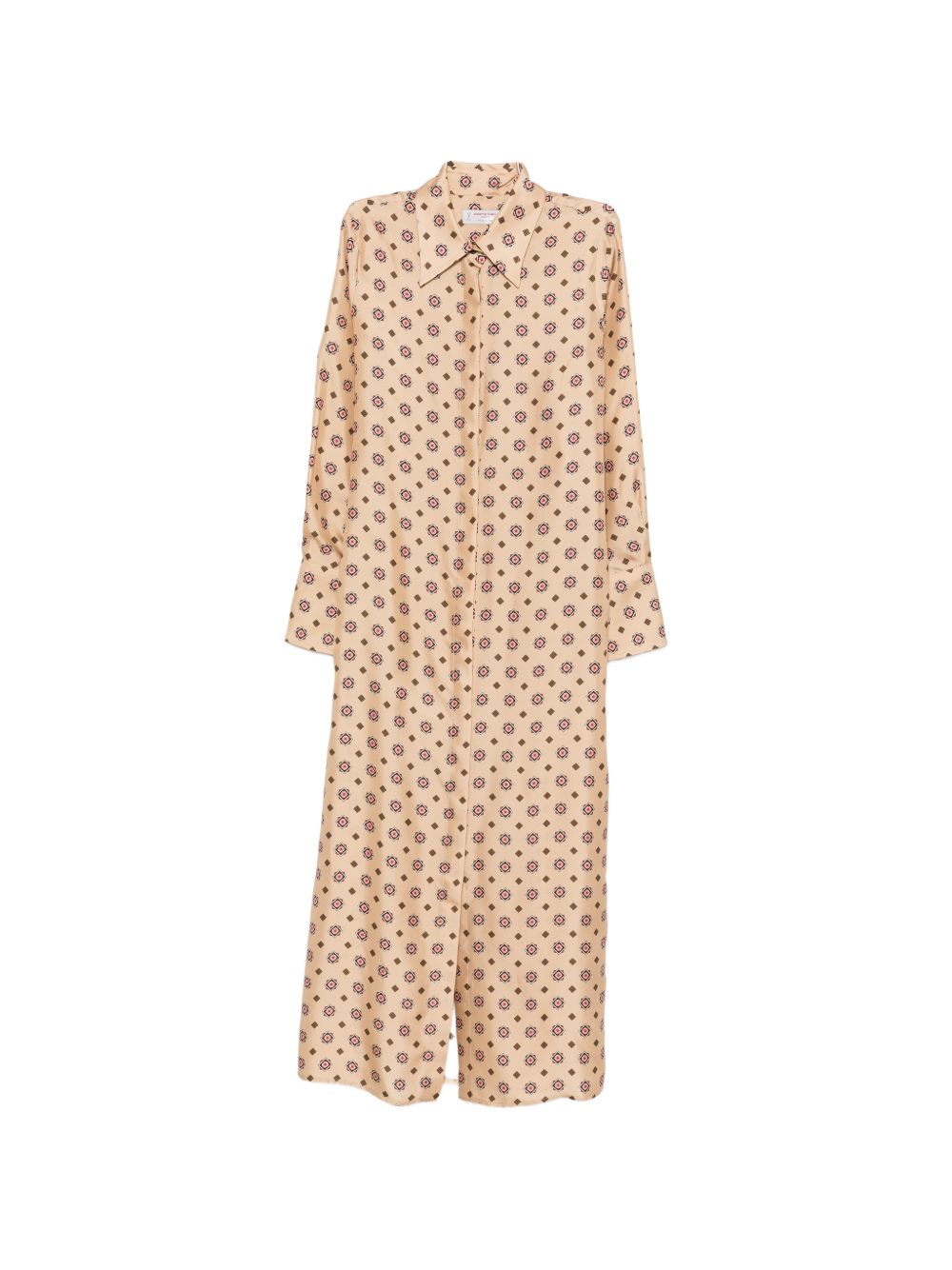 Breathable Silk Button-Front Chemisier Dress for Everyday Comfort