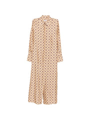 Breathable Silk Button-Front Chemisier Dress for Everyday Comfort