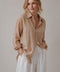 Breathe Sabbia Linen Oversize Shirt