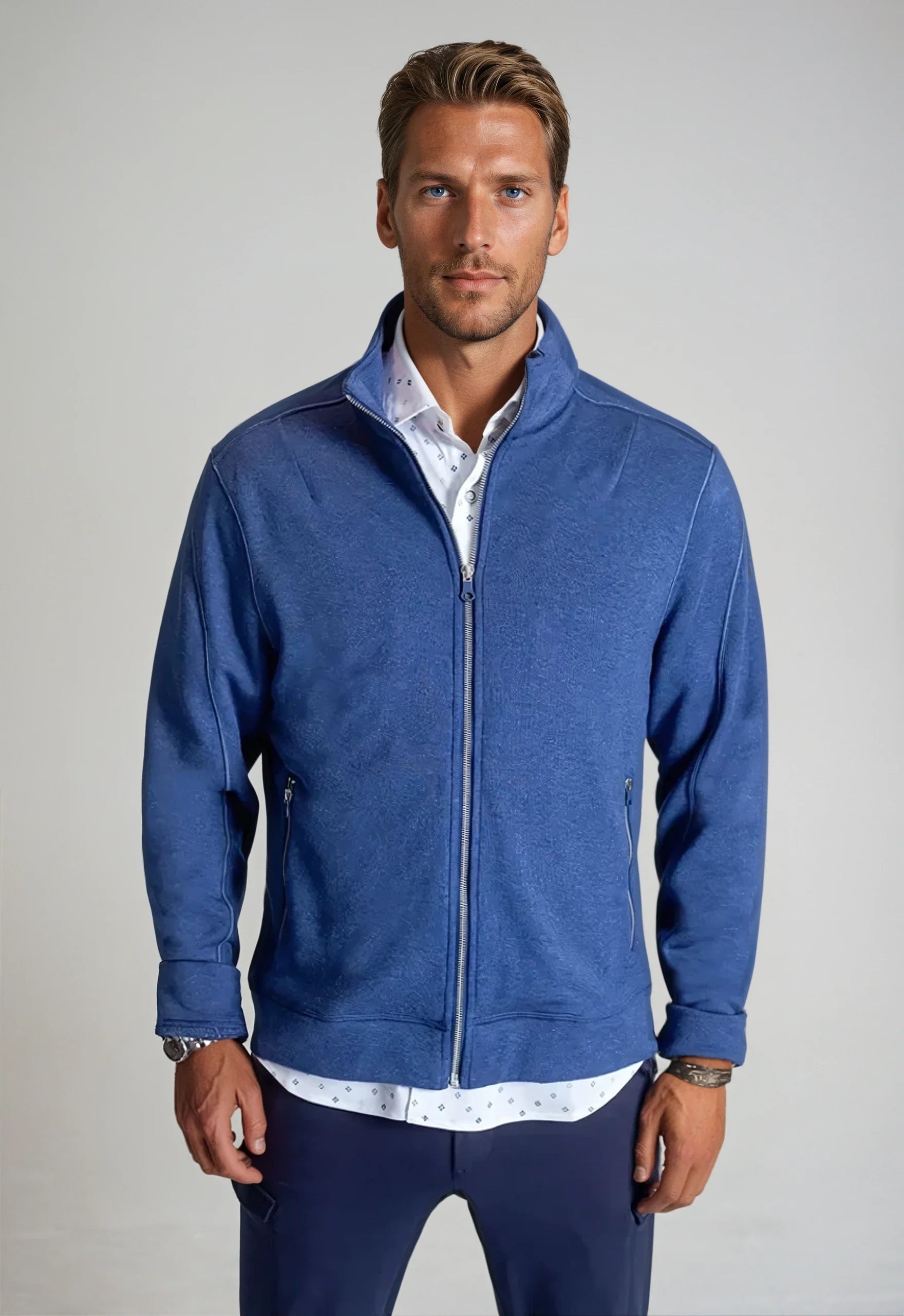 Breckenridge Full-Zip Sweatshirt - Tokyo Blue