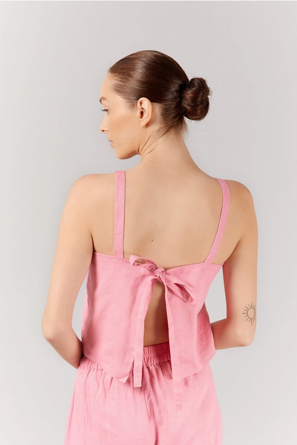 Breeze Crop Top - Pink-Top-BEFORE ANYONE ELSE-M/L-PINK-Urbanheer