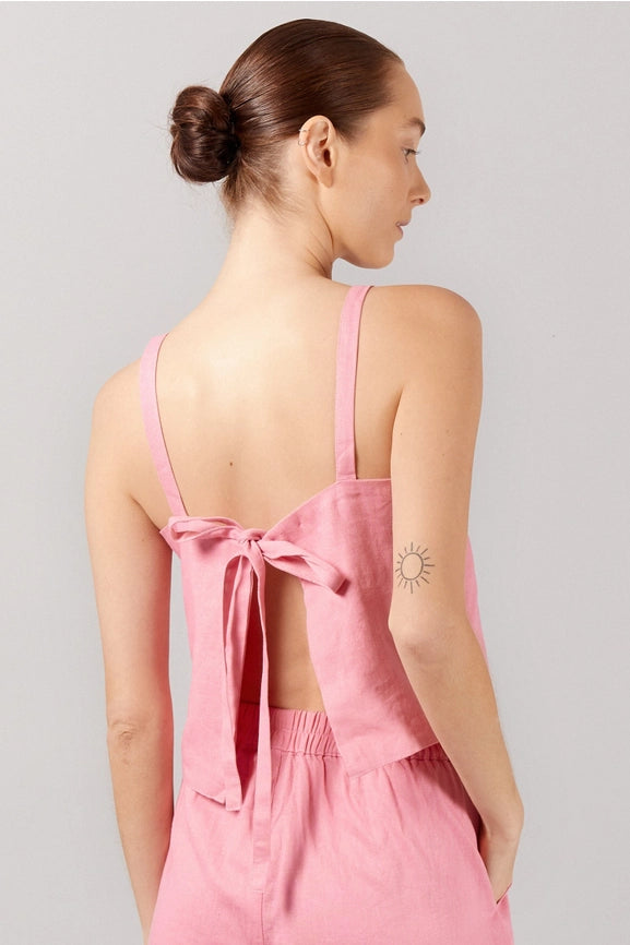 Breeze Crop Top - Pink-Top-BEFORE ANYONE ELSE-M/L-PINK-Urbanheer