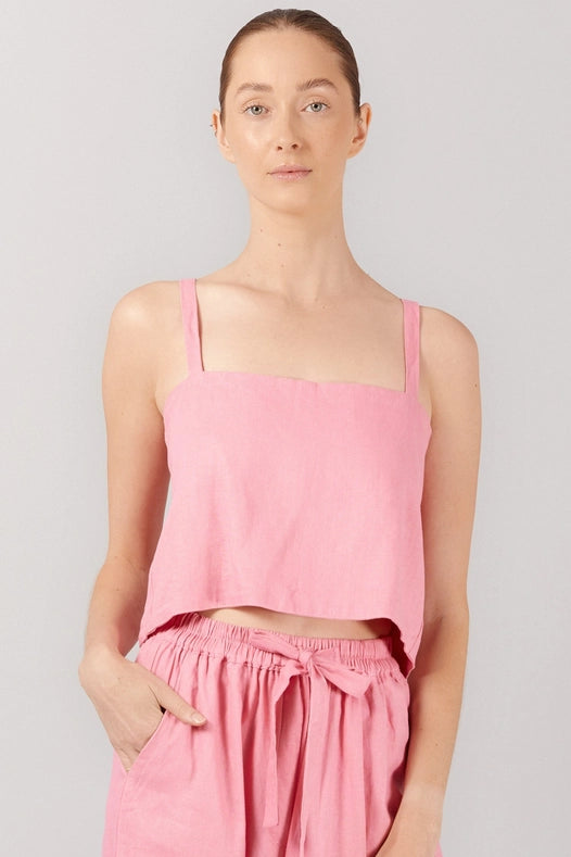 Breeze Crop Top - Pink-Top-Before Anyone Else-M/L-PINK-Urbanheer