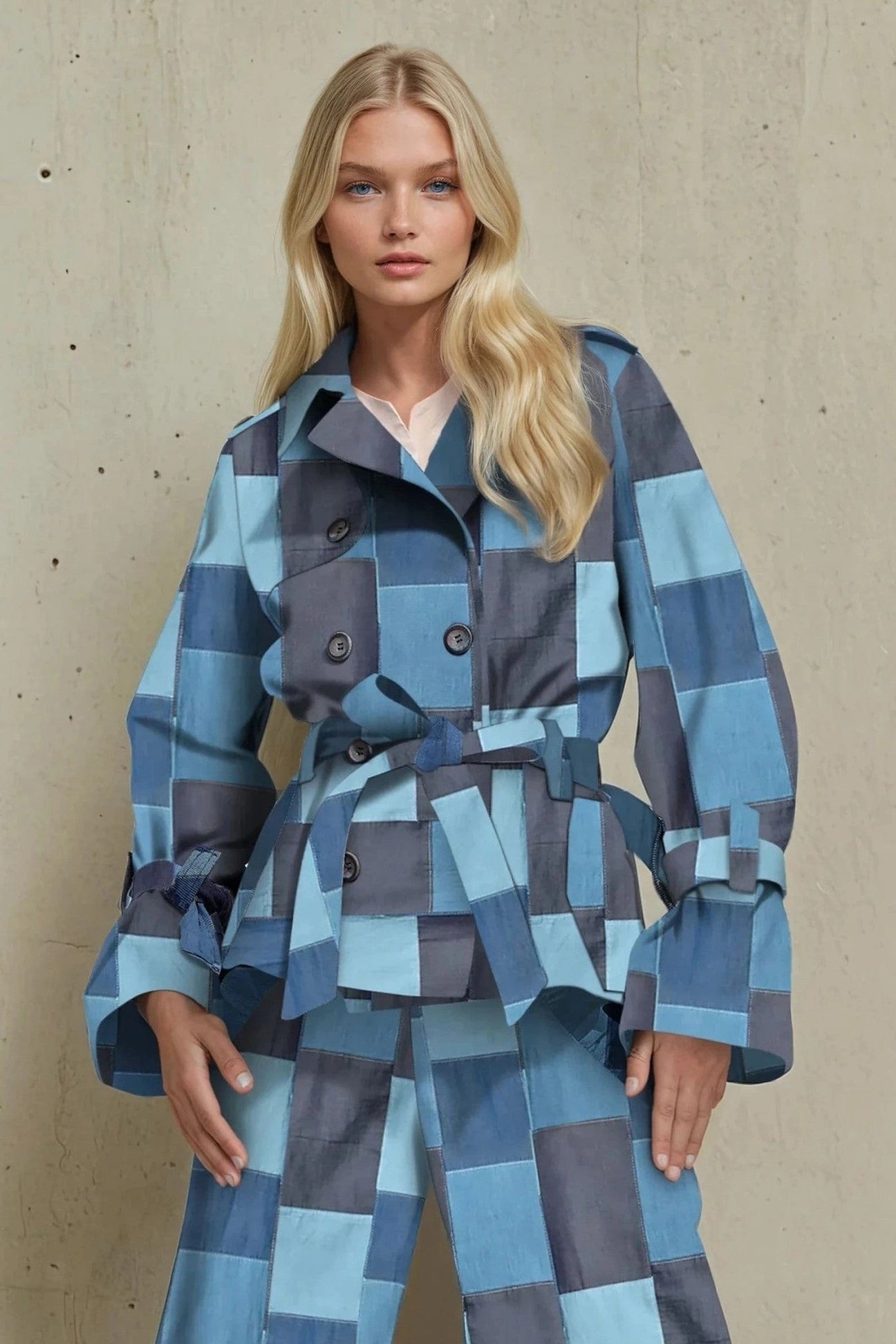 Brex Western Jacket - Denim Patchwork