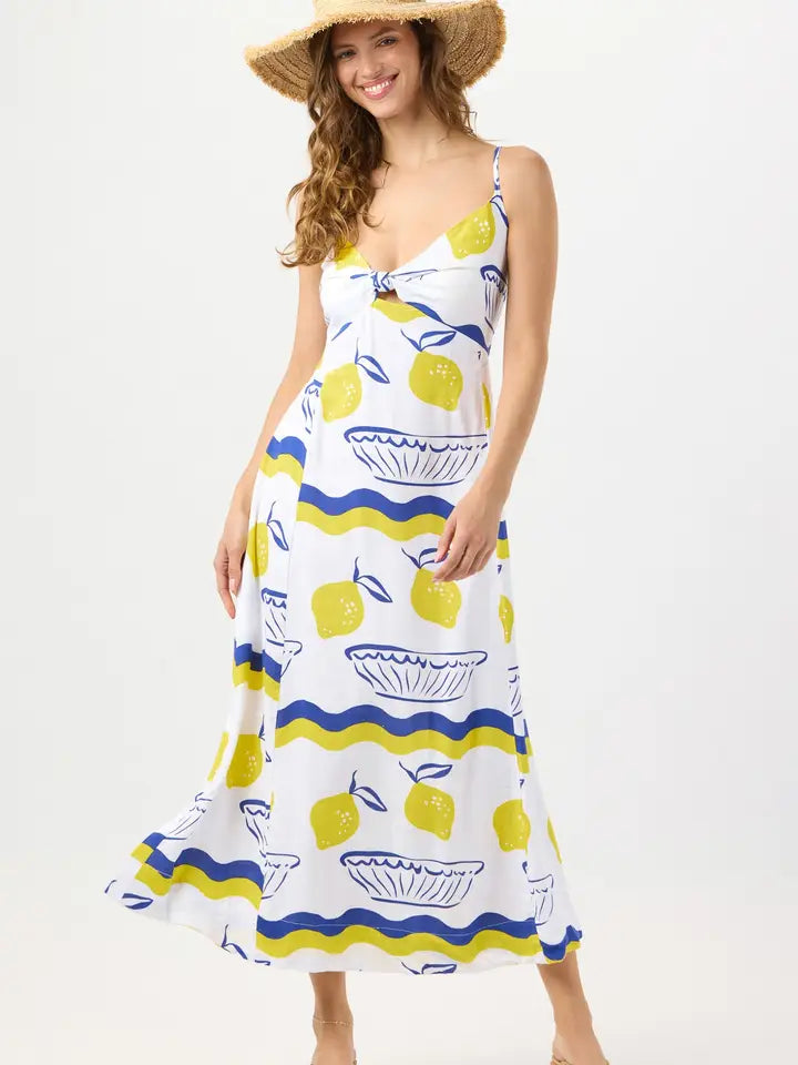 Bridget Maxi Dress Amalfi Yellow-Dress-Tiare Hawaii-One Size-Amalfi Yellow-Urbanheer
