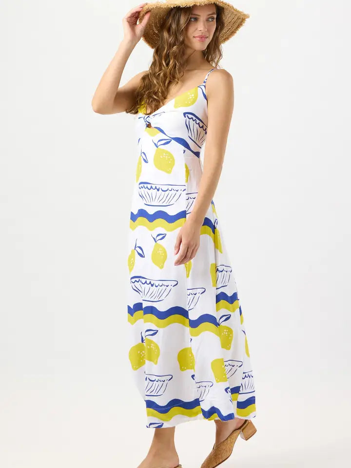 Bridget Maxi Dress Amalfi Yellow-Dress-Tiare Hawaii-One Size-Amalfi Yellow-Urbanheer