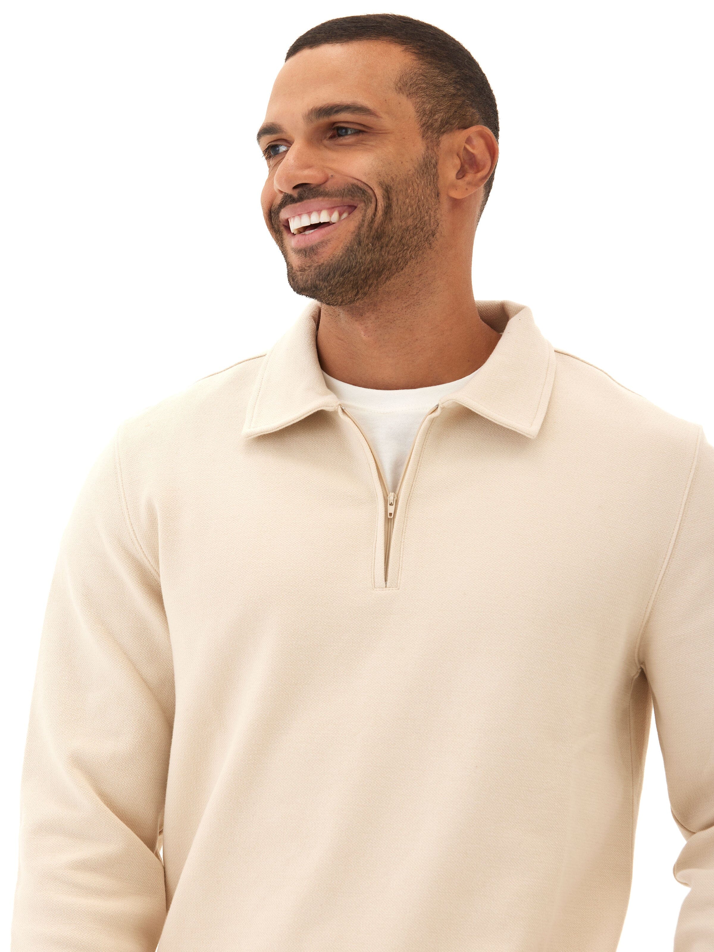 Briggs Knit Jacquard 1/4 Zip Pullover