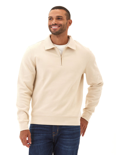 Briggs Knit Jacquard 1/4 Zip Pullover