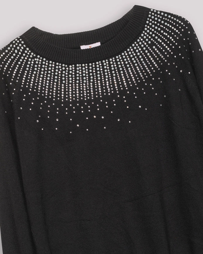 Brillos Emilia Black Sweater-Sweater-NIZA-M-Urbanheer