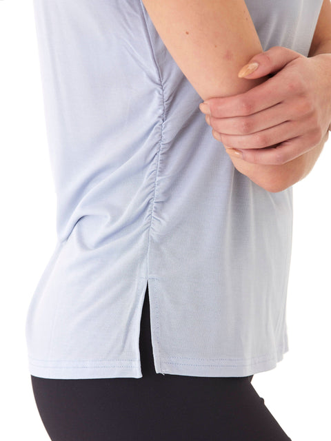 Briona Tencel Jersey Ruched Side Tee