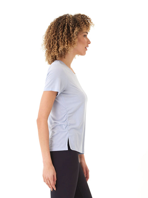 Briona Tencel Jersey Ruched Side Tee