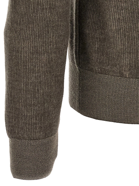 Brioni Brown Vanisé Sweater