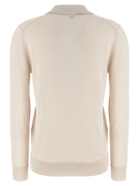 Brioni Cashmere And Silk Polo Shirt
