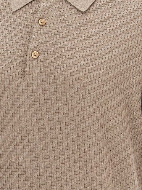 Brioni Knitted Polo Shirt