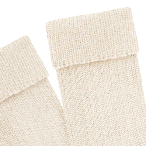 British Wool Hiking Socks Cream-Socks-Paul James Knitwear-3-5-Urbanheer