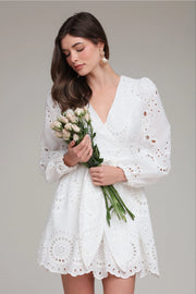 Broderie Anglaise Cotton Romper Dress