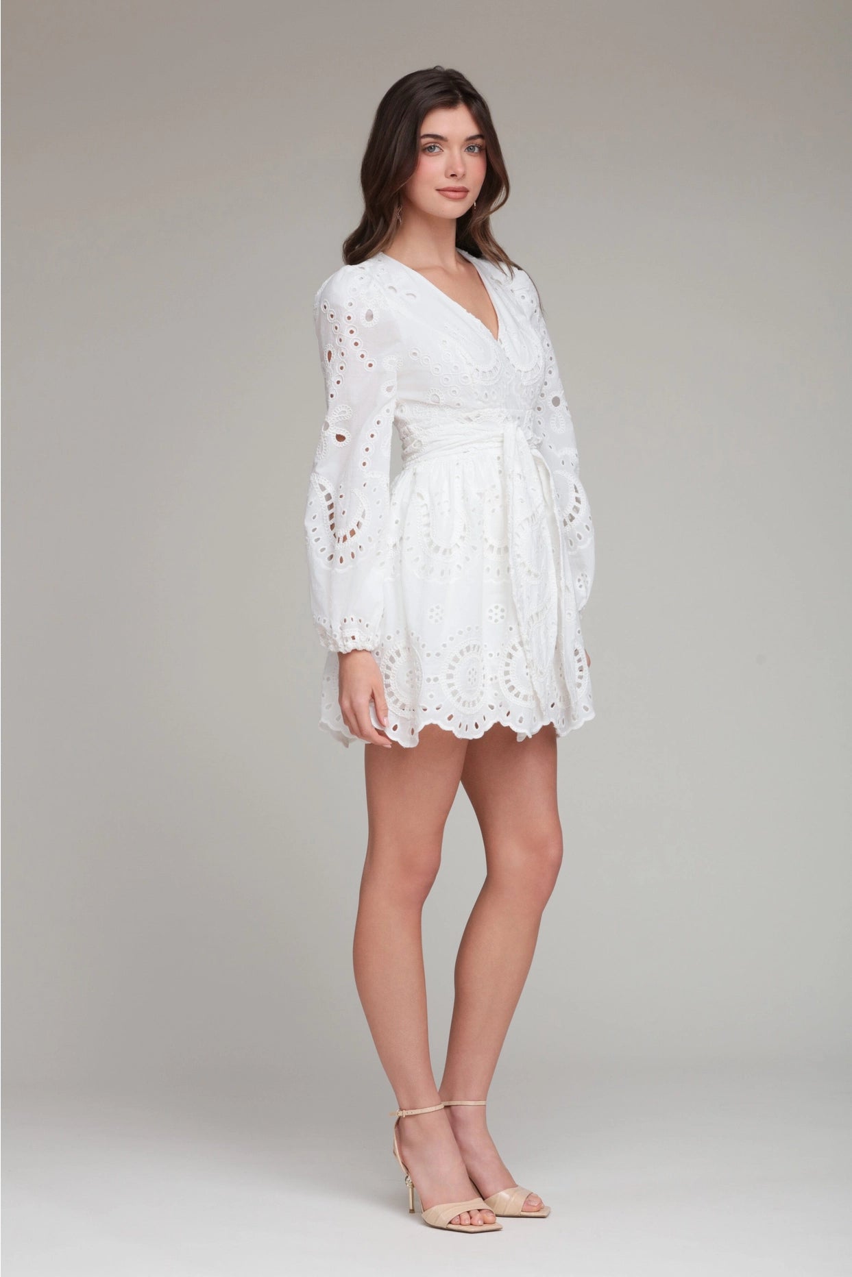 Broderie Anglaise Cotton Romper Dress