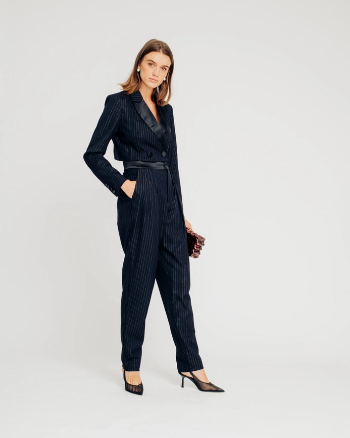 Brook Blazer-Blazer-Torn By Ronny Kobo-XS-Black-Urbanheer