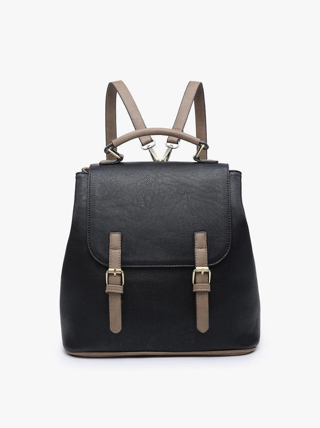Brooks Convertible Backpack/Shoulder Bag-Backpack/Shoulder-Jen & Co.-Black-Urbanheer