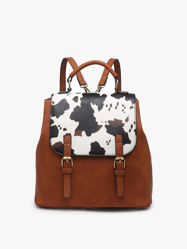 Brooks Convertible Backpack/Shoulder Bag-Backpack/Shoulder-Jen & Co.-Cow-Lt. Brown-Urbanheer