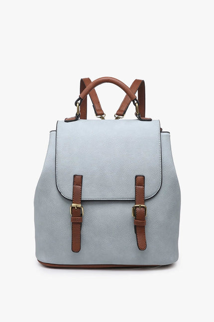 Brooks Convertible Backpack/Shoulder Bag-Backpack/Shoulder-Jen & Co.-Grey Teal-Urbanheer