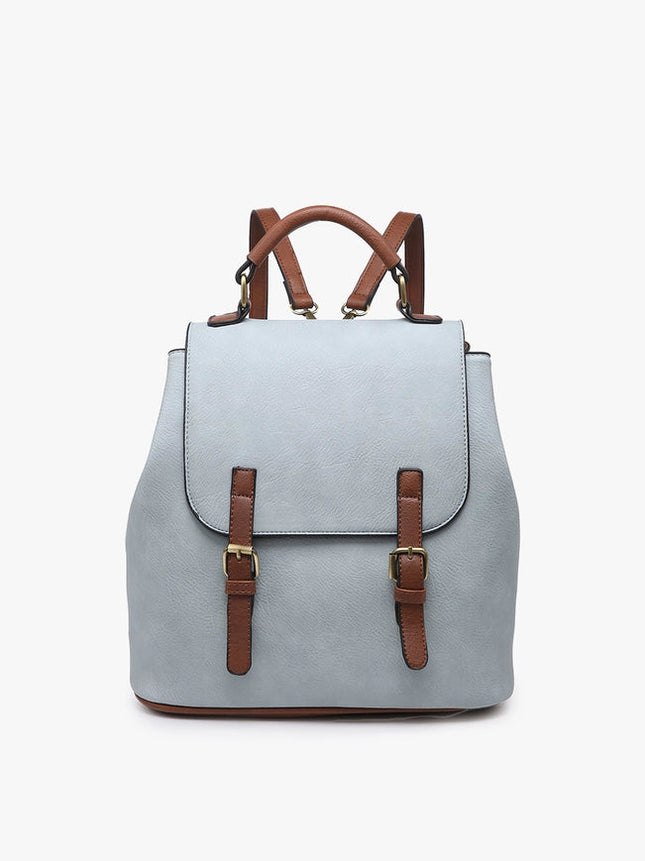 Brooks Convertible Backpack/Shoulder Bag-Backpack/Shoulder-Jen & Co.-Grey Teal-Urbanheer