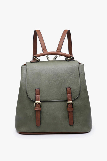 Brooks Convertible Backpack/Shoulder Bag-Backpack/Shoulder-Jen & Co.-Olive-Urbanheer