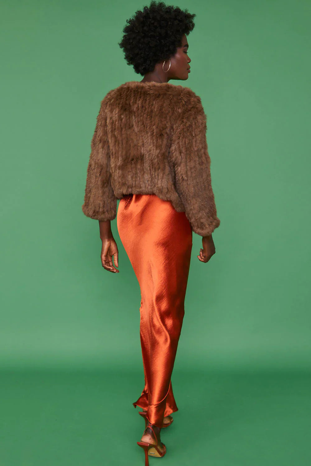 Brown Coney Fur Cropped Jacket-Fur Jackets-Buy Me Fur Ltd-One Size-Brown-Genuine Coney Fur-Urbanheer
