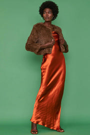 Brown Coney Fur Cropped Jacket-Fur Jackets-Buy Me Fur Ltd-One Size-Brown-Genuine Coney Fur-Urbanheer