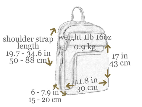 Brown Large Leather Backpack - L.A. Confidential Black-Backpacks-Time Resistance-11.8 x 7.9 x 16.9 in (30 x 20 x 43 cm)-Black-Urbanheer