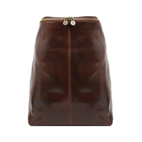 Brown Leather Backpack - A Bend in the River Brown-Backpacks-Time Resistance-11.4 x 5.1 x 14.6 in (29 x 13 x 37 cm)-Brown-Urbanheer