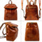 Brown Leather Backpack - A Bend in the River Cognac-Backpacks-Time Resistance-11.4 x 5.1 x 14.6 in (29 x 13 x 37 cm)-Cognac-Urbanheer
