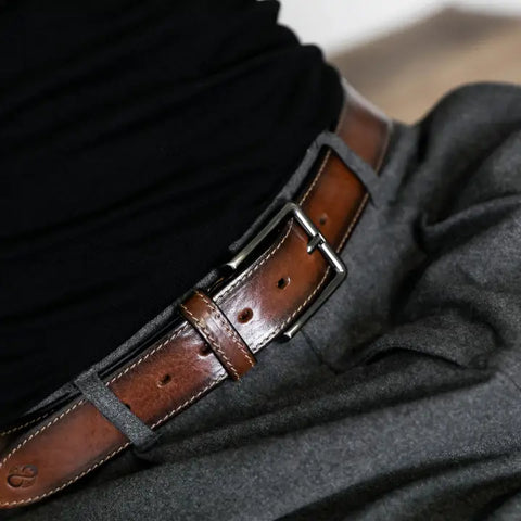 Brown Leather Belt - the Return of the Native-Belts-Time Resistance-Brown-Extra large-Urbanheer