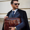 Brown Leather Briefcase Laptop Bag - Orlando-Tote Bag-Time Resistance-Brown-Urbanheer