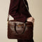 Brown Leather Briefcase Laptop Bag - Orlando-Tote Bag-Time Resistance-Brown-Urbanheer