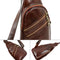 Brown Leather Cross Body Bag For Men - Catch-22-Cross Body Bag-Time Resistance-Brown-Urbanheer