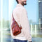 Brown Leather Cross Body Bag For Men - Catch-22-Cross Body Bag-Time Resistance-Brown-Urbanheer