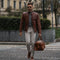 Brown Leather Duffel Bag, Travel Bag - Wise Children-Duffel Bag-Time Resistance-Brown-Urbanheer