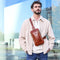 Brown Leather Sling Bag - Kim-Cross Body Bag-Time Resistance-Brown-Urbanheer