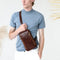 Brown Leather Sling Bag - Kim-Cross Body Bag-Time Resistance-Brown-Urbanheer