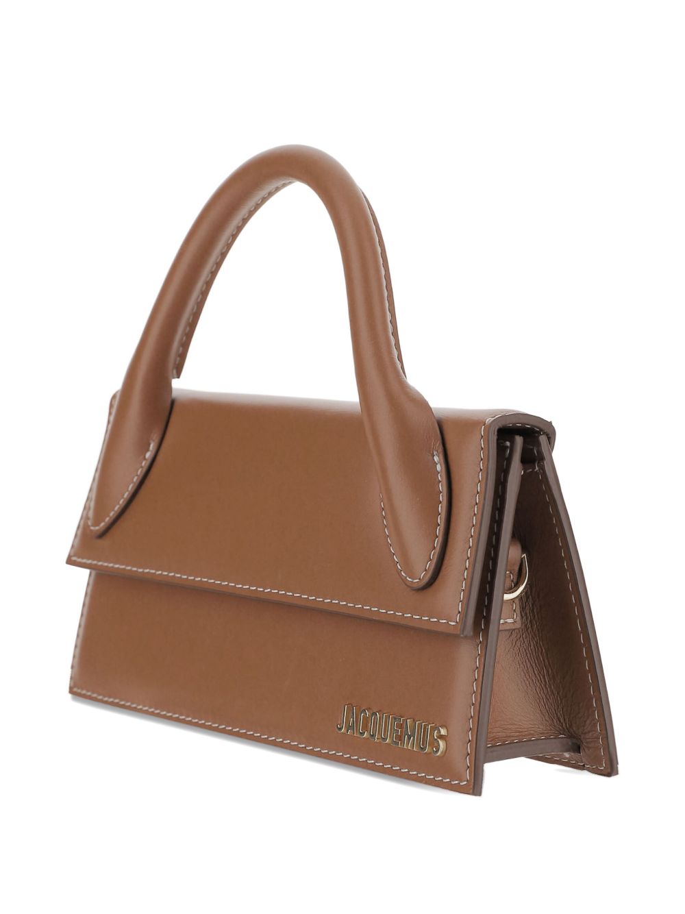 Brown Leather Top Handle Handbag for Everyday Use