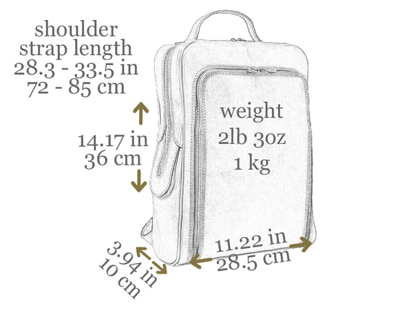 Brown Mens Leather Backpack - the Sun Also Rises Brown-Backpacks-Time Resistance-11.2 x 3.9 x 14.2 in (28.5 x 10 x 36 cm)-Brown-Urbanheer