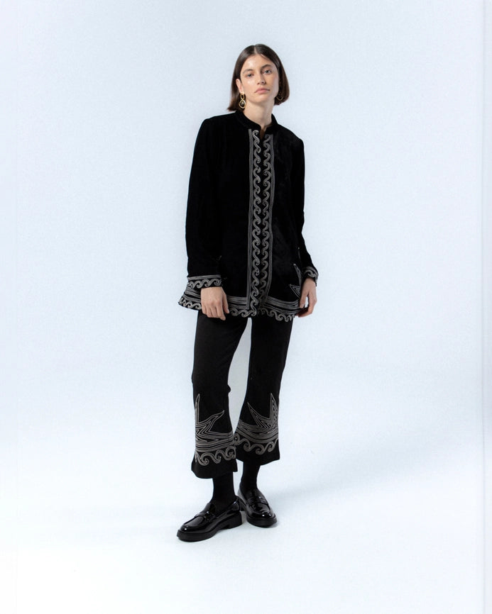 Bruna Embroidered Pants-Pants-NIZA-M-Urbanheer