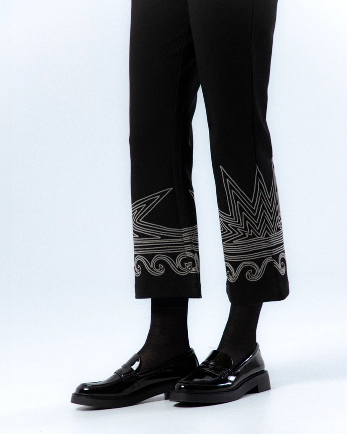 Bruna Embroidered Pants-Pants-NIZA-M-Urbanheer