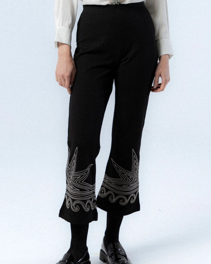 Bruna Embroidered Pants-Pants-NIZA-M-Urbanheer