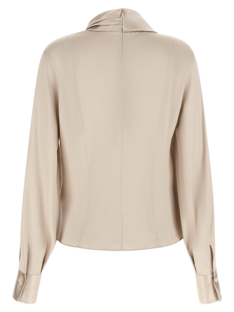 Brunello Cucinelli Asymmetric Draped Blouse